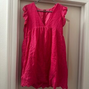 Pink Dress with built in shorts